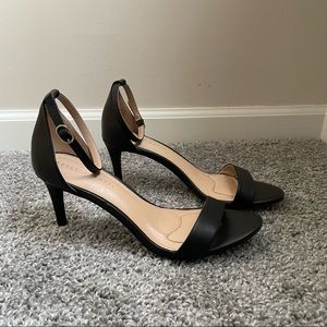 Black Ankle Strap Heels